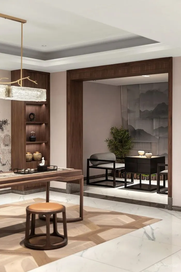 新作丨 尚层设计:600㎡园林豪宅,江南生活的诗意画境