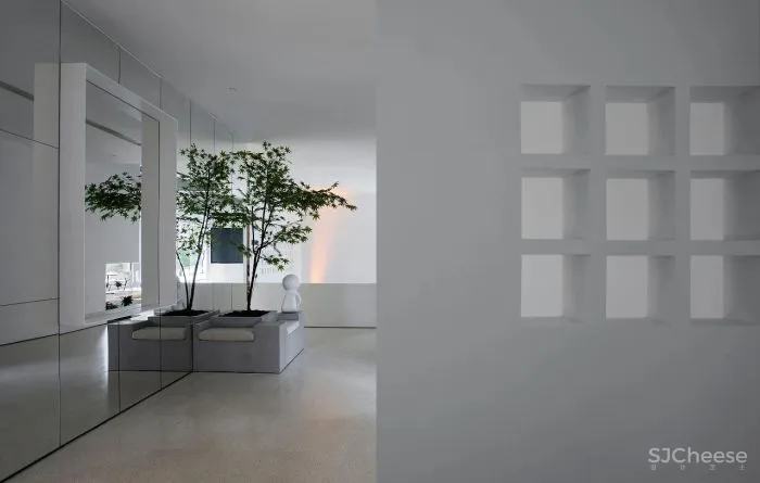 凯佳.江南里售楼中心当代简雅的艺术通感,寓意着未来城居的风向标