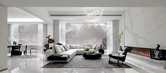 新作丨 莎米斯 x GFD广飞 杭州 620㎡ 跃层豪宅,自然静谧的艺术栖所