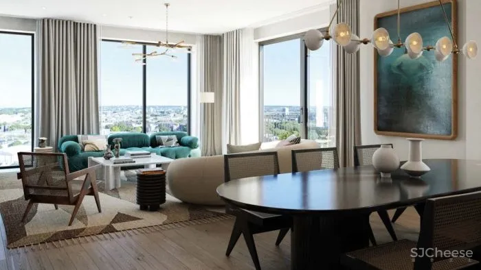 伦敦上空惊现透明泳池,架在公寓楼之间,带火两栋楼