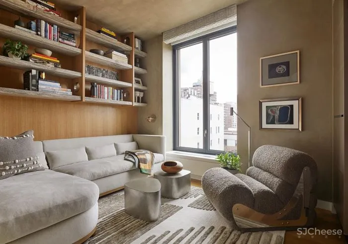 充满线条感的木饰面墙,耐看率 100%!