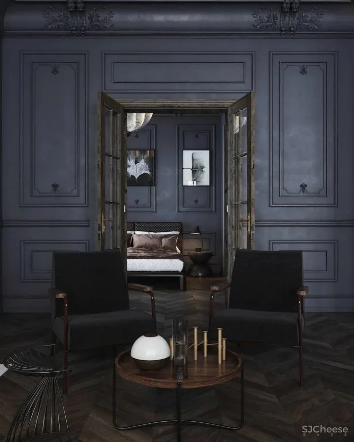 129㎡一居室,古典与现代的气氛,好迷人!