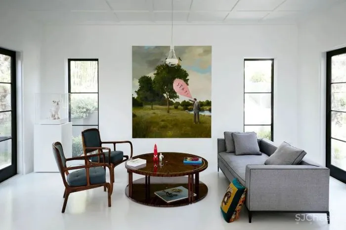 330㎡极简白大宅,拱形元素的高级玩法