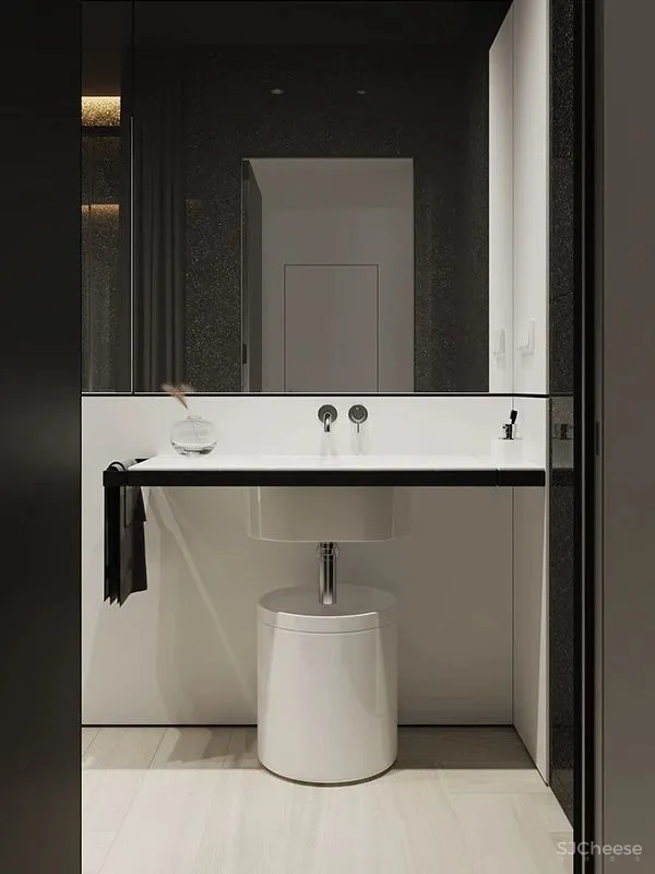 简约风 LOFT,完美演绎黑白调的空间美学