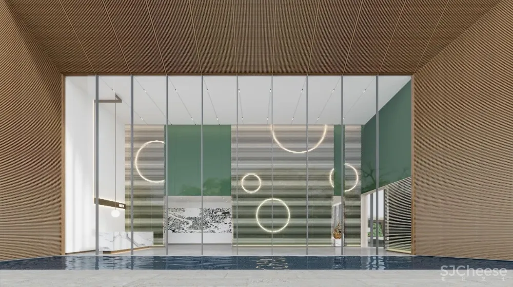 EH DESIGN 空间 金地·奥园格林云尚售楼处：自然的生长