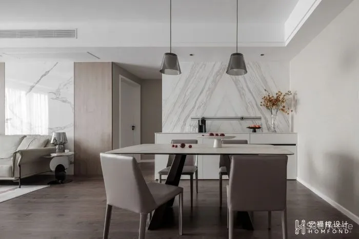 120㎡现代空间,高密度生活下的舒缓居所 宏福樘设计