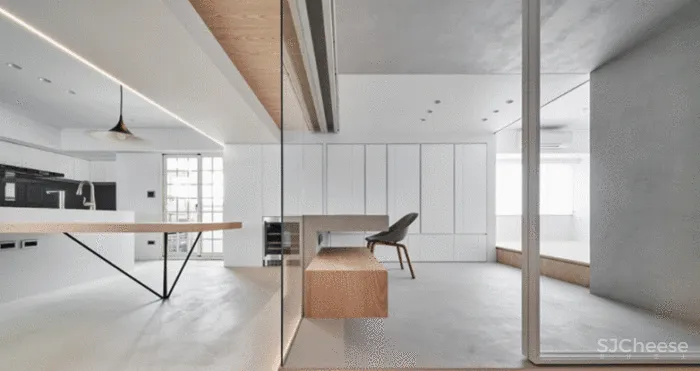 拒绝循规蹈矩,从三室改一室,这个100平米的住宅被改的十分有趣