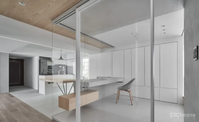 拒绝循规蹈矩,从三室改一室,这个100平米的住宅被改的十分有趣