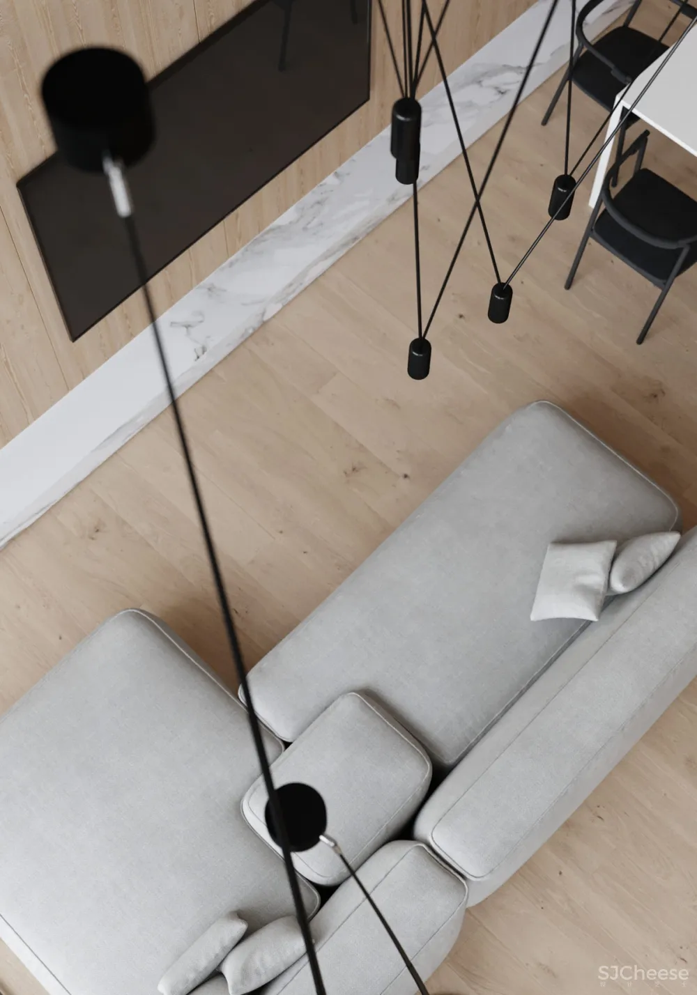 如何完善黑色，白色，木质-灰色调色板