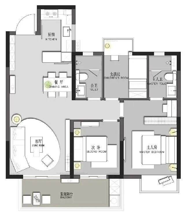 用色彩诠释空间,唤醒生活感知 海力设计