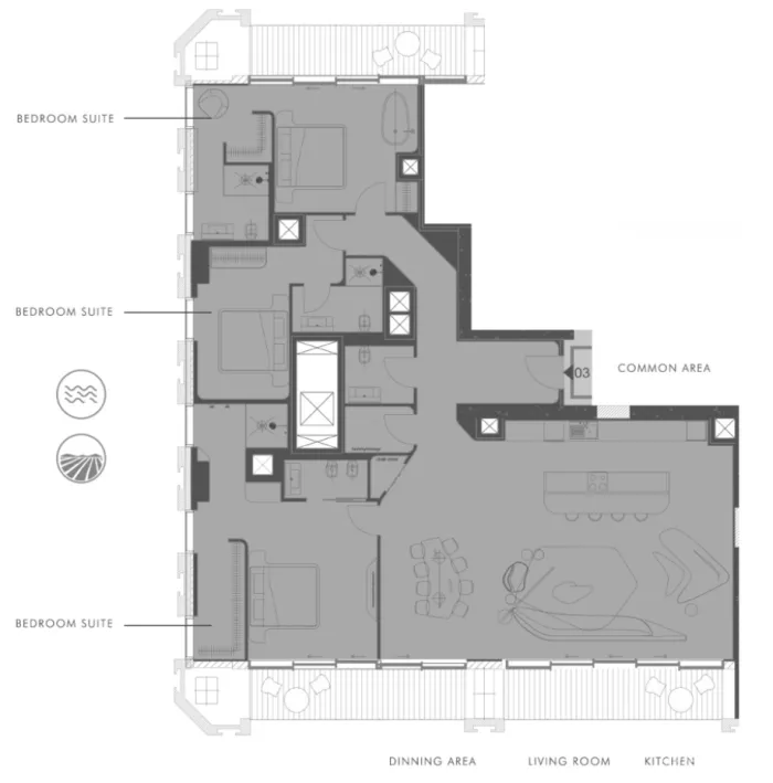扎哈事务所新作，扭曲的外立面分隔公寓和酒店，独树一帜的「分层」设计！