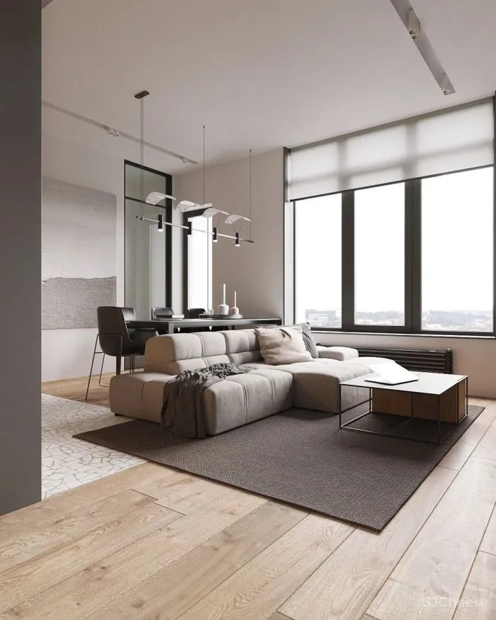 55㎡二居室,男性的雅致空间!