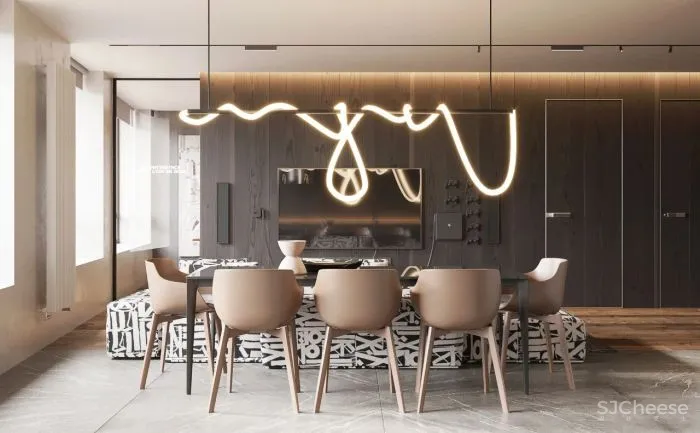 55㎡二居室,男性的雅致空间!