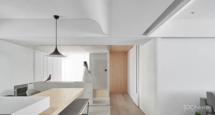 拒绝循规蹈矩,从三室改一室,这个100平米的住宅被改的十分有趣