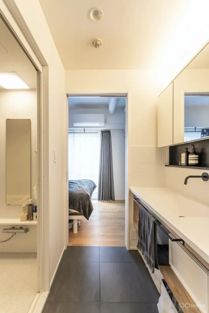 56m²异型空间巧变阳光房,还能干湿四分离 洄游动线!