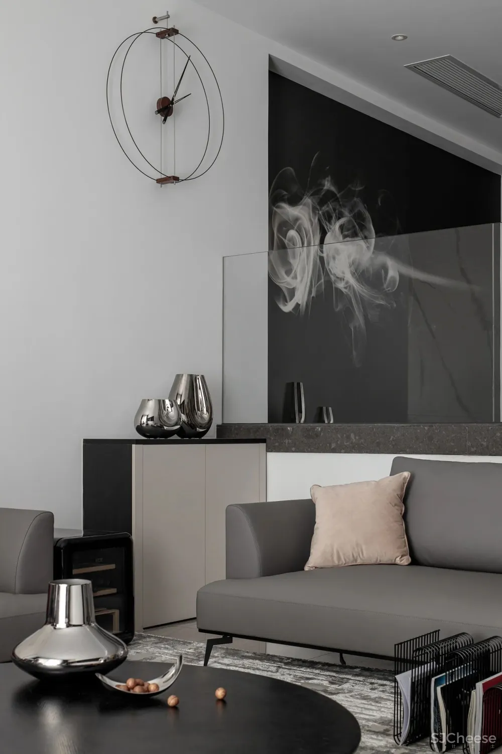 220㎡下跃五居室,现代摩登范儿 宏福樘设计