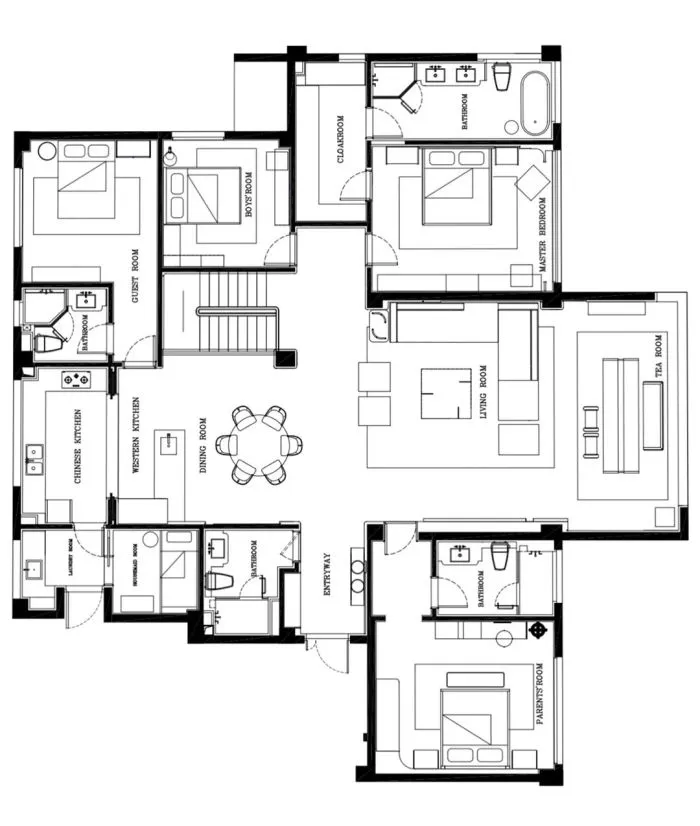 新作丨 莎米斯 x GFD广飞 杭州 620㎡ 跃层豪宅,自然静谧的艺术栖所