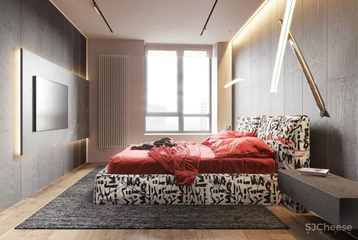 55㎡二居室,男性的雅致空间!