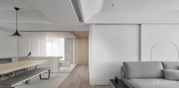 拒绝循规蹈矩,从三室改一室,这个100平米的住宅被改的十分有趣