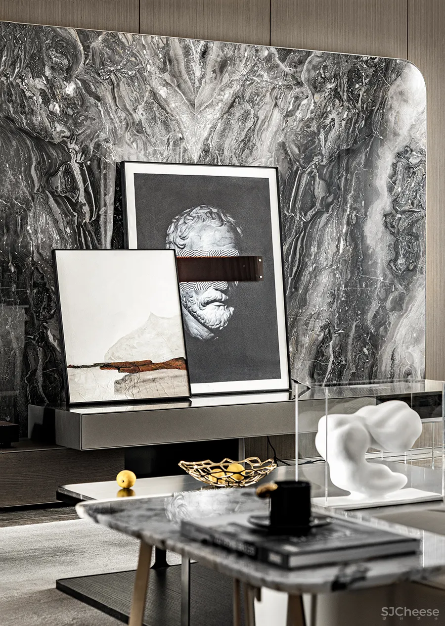 新作丨 SHD山禾设计:180㎡简约大平层,风雅气度,豪宅生活!