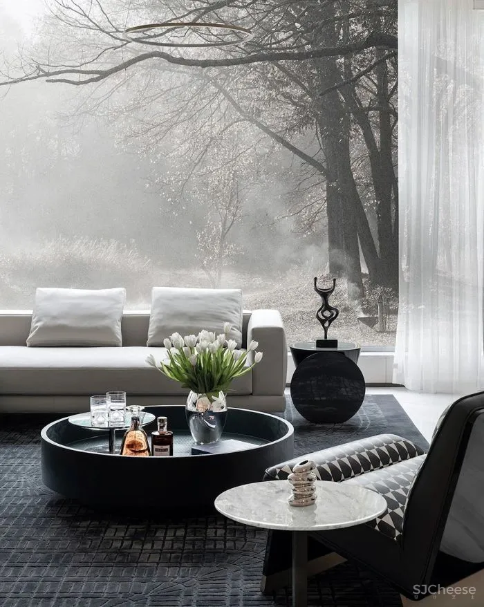 新作丨 莎米斯 x GFD广飞 杭州 620㎡ 跃层豪宅,自然静谧的艺术栖所