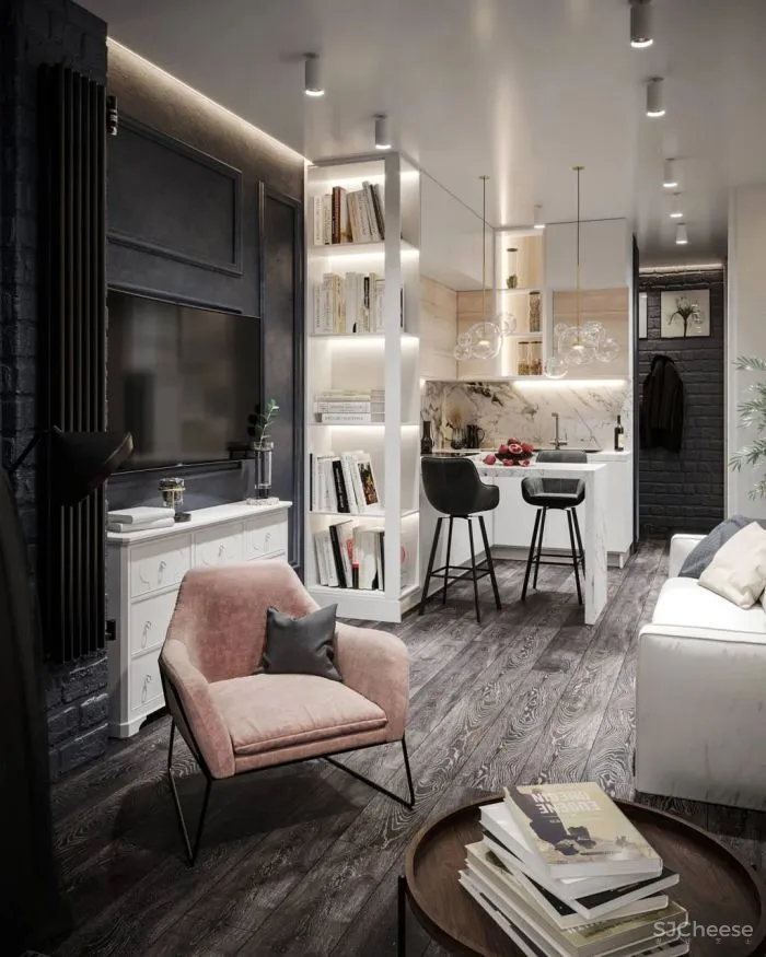 129㎡一居室,古典与现代的气氛,好迷人!