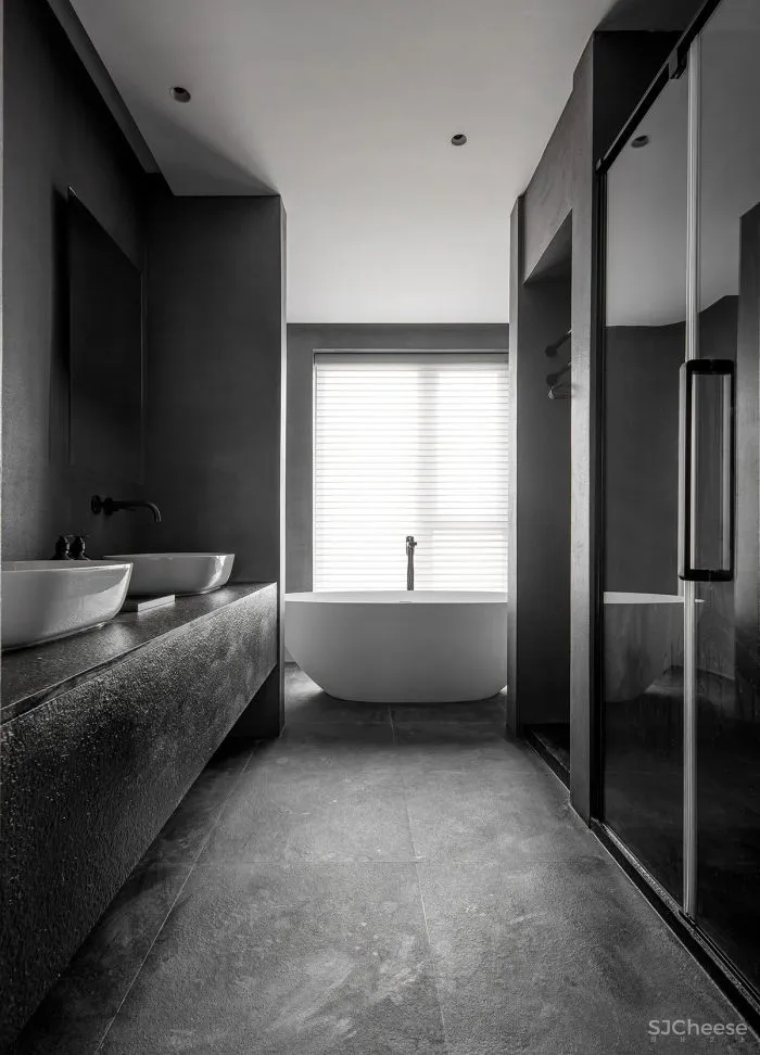 境壹设计丨 暗调咖啡,130㎡奢享一人居