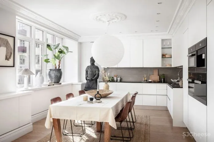 北欧混搭中国风,瑞典87㎡闺蜜同租公寓!