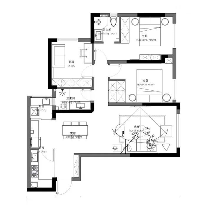文艺的奶油色调,复古恬静的治愈力量 皋邸设计