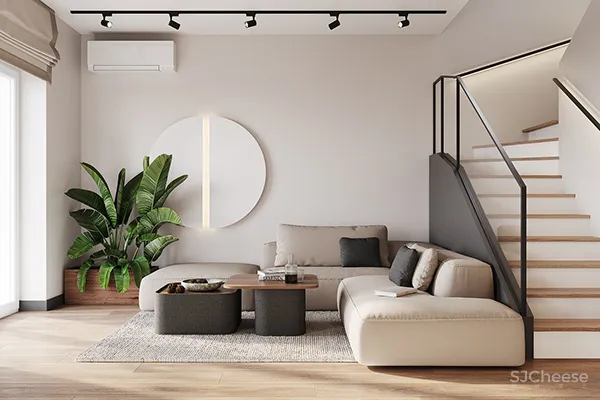 三居室复式住宅,墙这样刷清新又显格调!