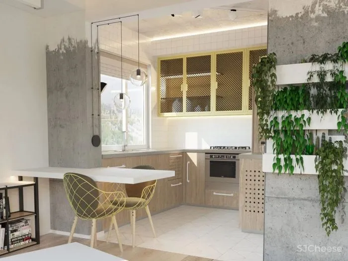 Confident Black, White - Yellow Interiors