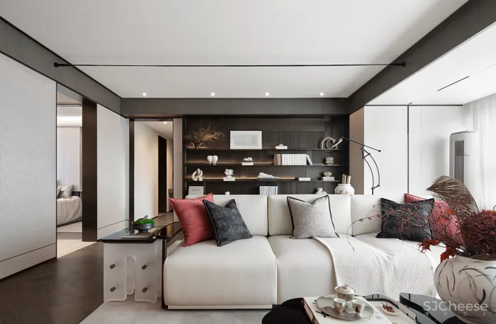 新作丨 岳蒙:一点朱砂染,写意现代境!