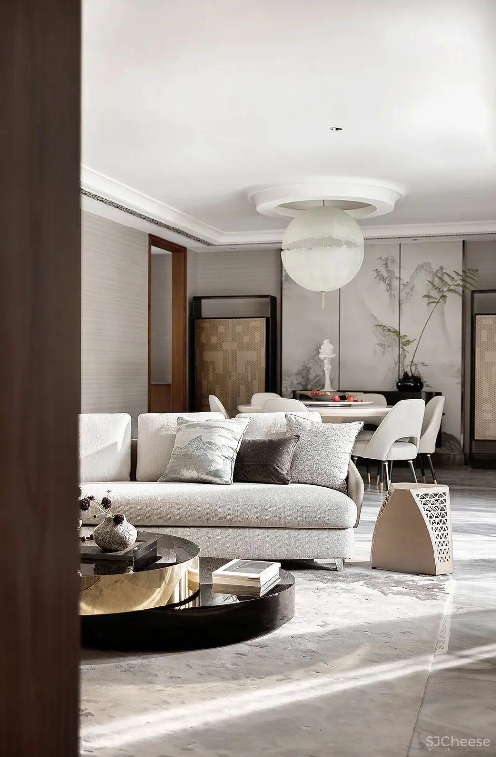 新作丨 尚层设计:600㎡园林豪宅,江南生活的诗意画境