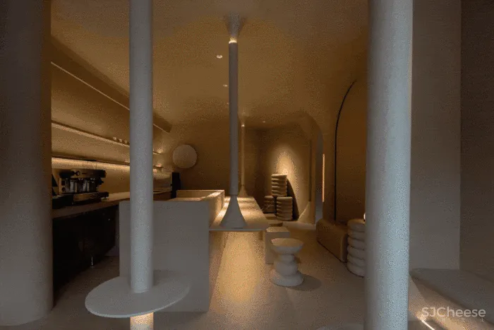 新作 白天温暖夜晚迷幻 Jú咖啡厅 壹阁设计