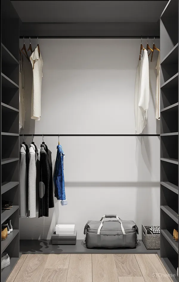 三居室复式住宅,墙这样刷清新又显格调!