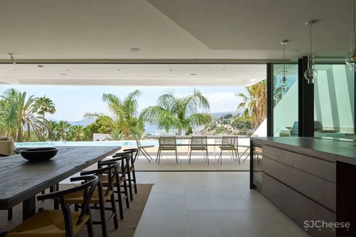 极简住宅设计，屋檐下的那抹灯带是最好的风景