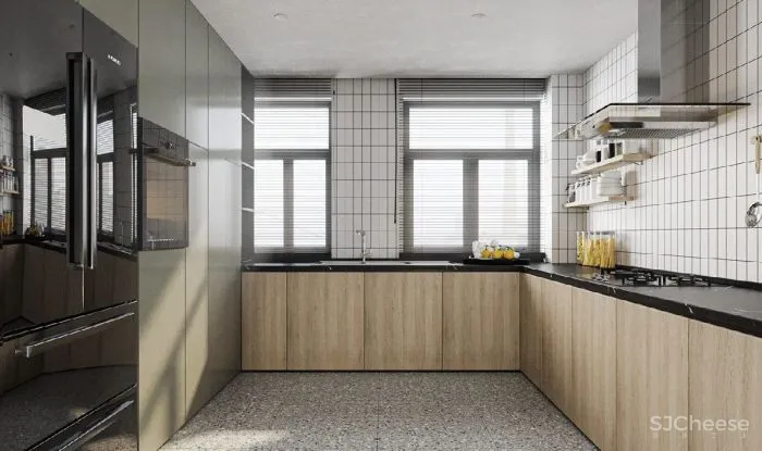 如何完善黑色，白色，木质-灰色调色板