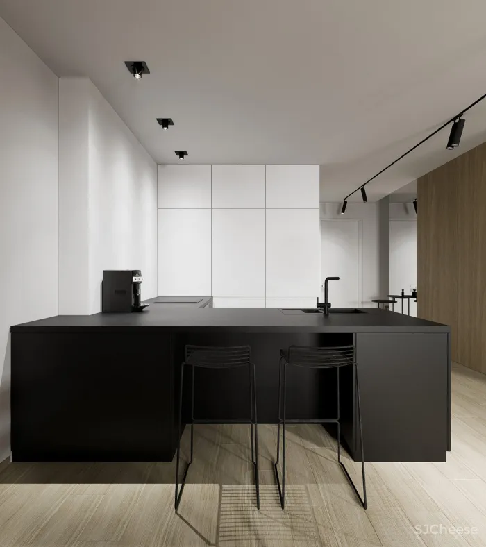 如何完善黑色，白色，木质-灰色调色板