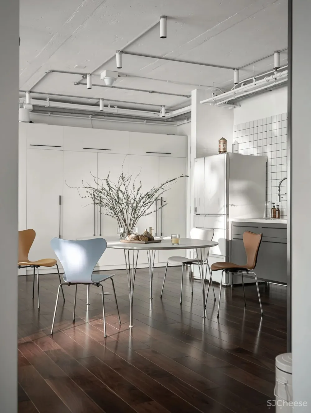 白色系简约时尚单身公寓