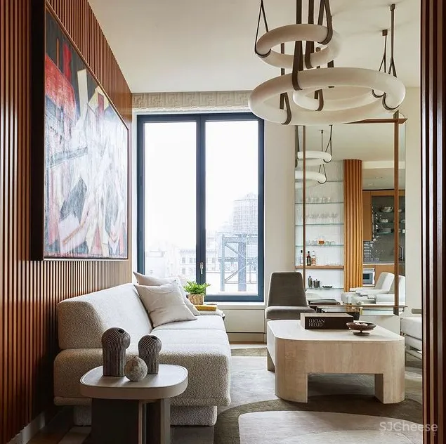 充满线条感的木饰面墙,耐看率 100%!