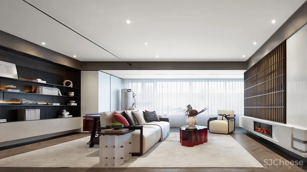 新作丨 岳蒙:一点朱砂染,写意现代境!