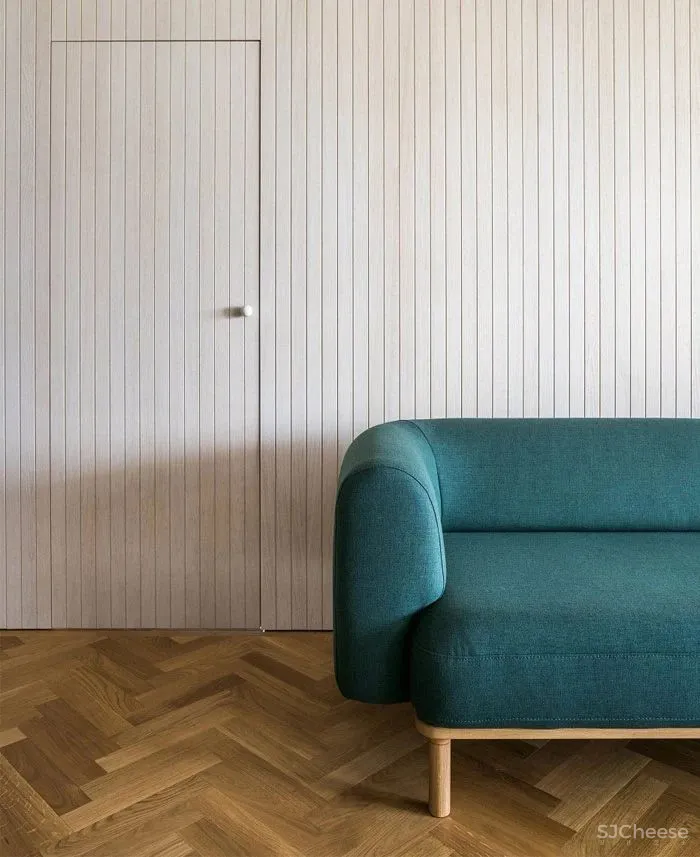 四室变一室,不仅十分和谐,还因为色彩的搭配变得灵动有趣