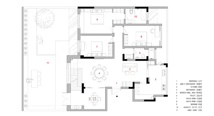 新作|方日新 • 庐州 翠园|这间地复式院落私宅,采光通风极好