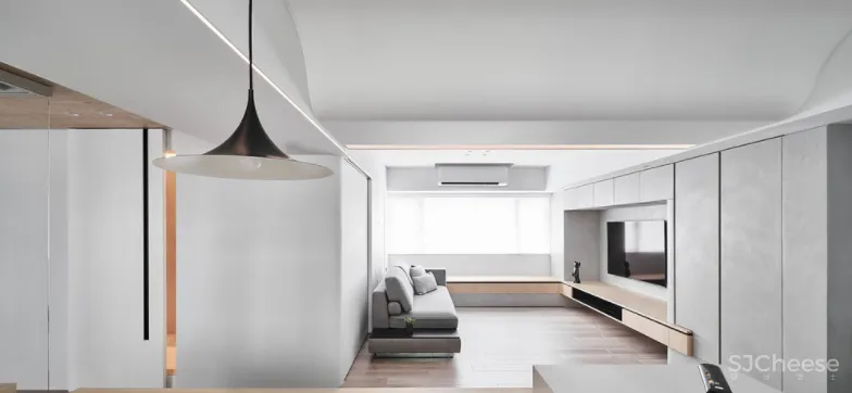 拒绝循规蹈矩,从三室改一室,这个100平米的住宅被改的十分有趣