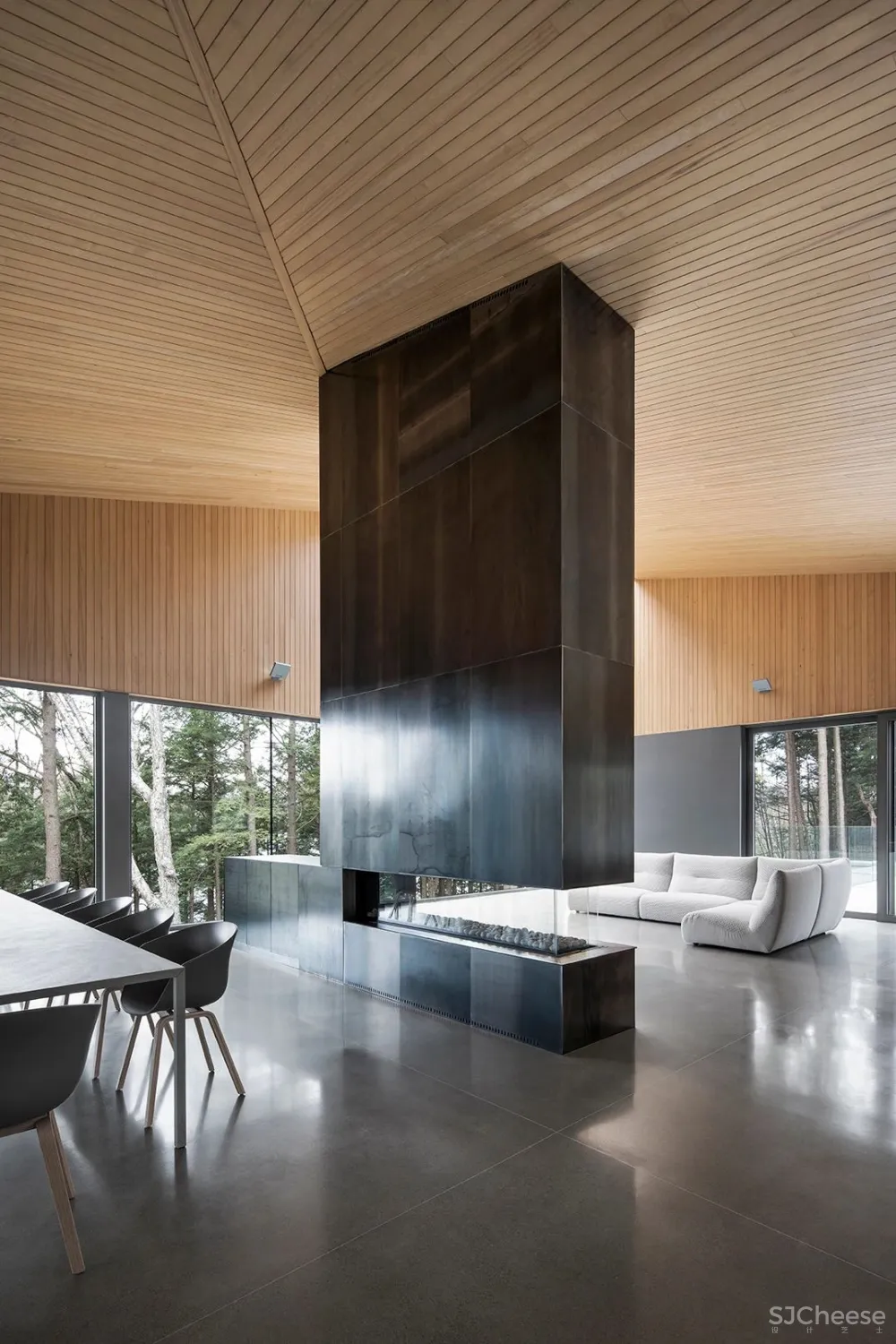 naturehumaine │ 悬浮在森林中的住宅,隐逸而宁静