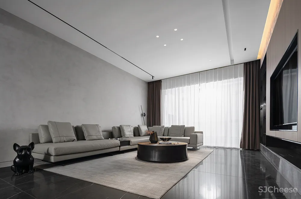 新作丨 夏承龙:240㎡极简私宅,克制而热烈!