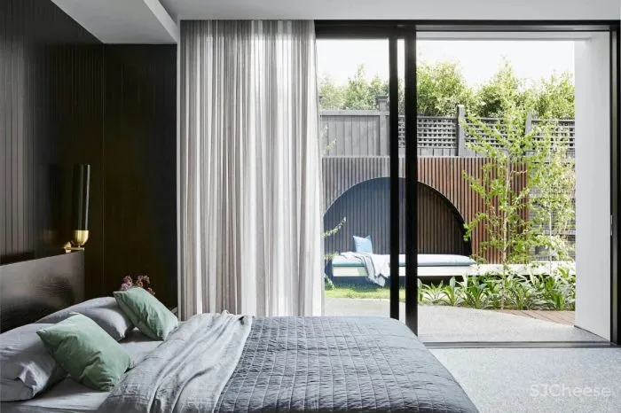 因为有了它,2000多平黑白灰的极简大宅,竟然没那么高冷了!