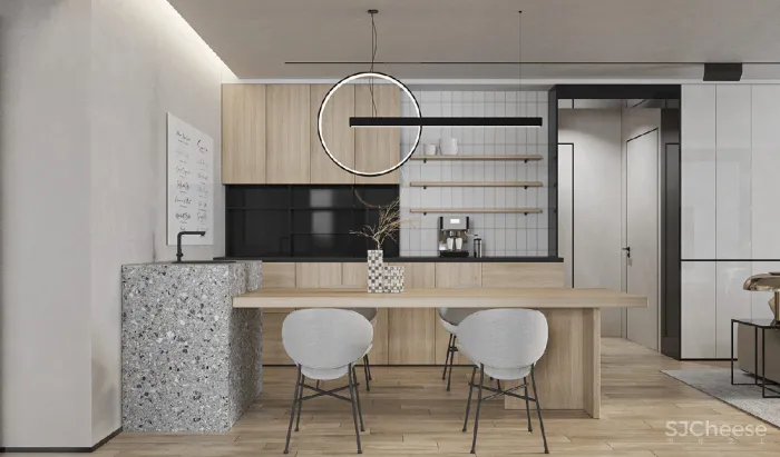 如何完善黑色，白色，木质-灰色调色板