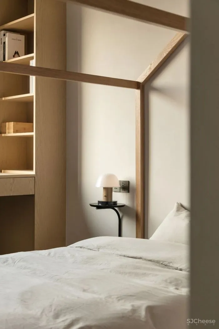 130㎡禅意居所,竖百叶与原木太美了!