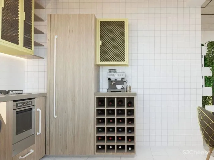 Confident Black, White - Yellow Interiors